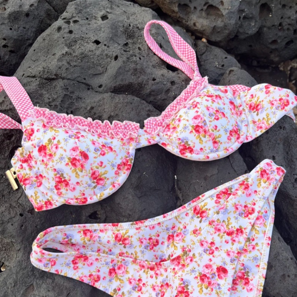 Strawberry Milk Mom Bikini Top